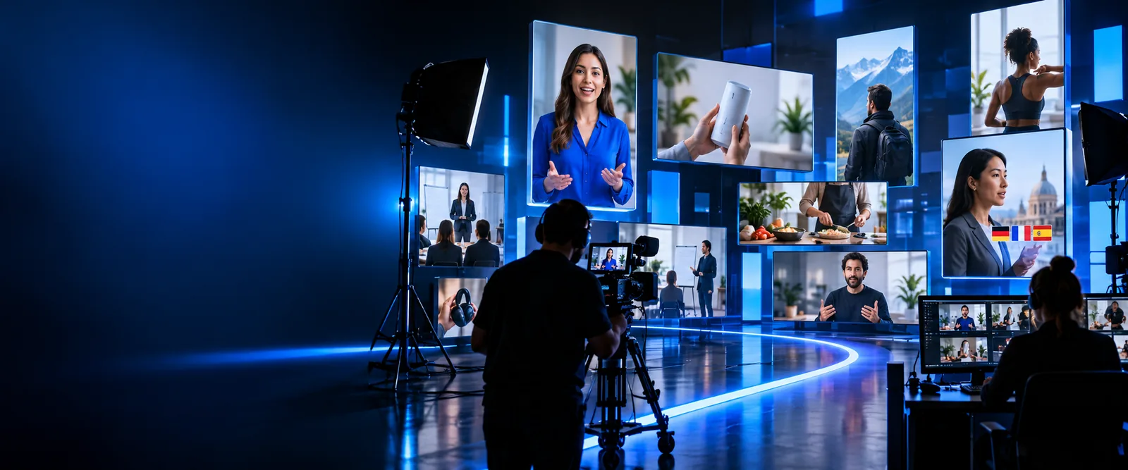 AI Studios video creation workspace
