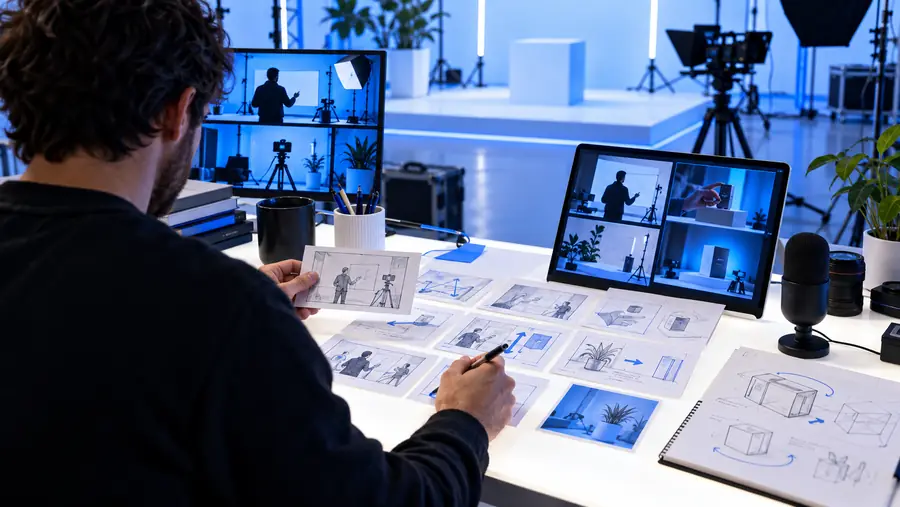 Workspace for planning an instructional video